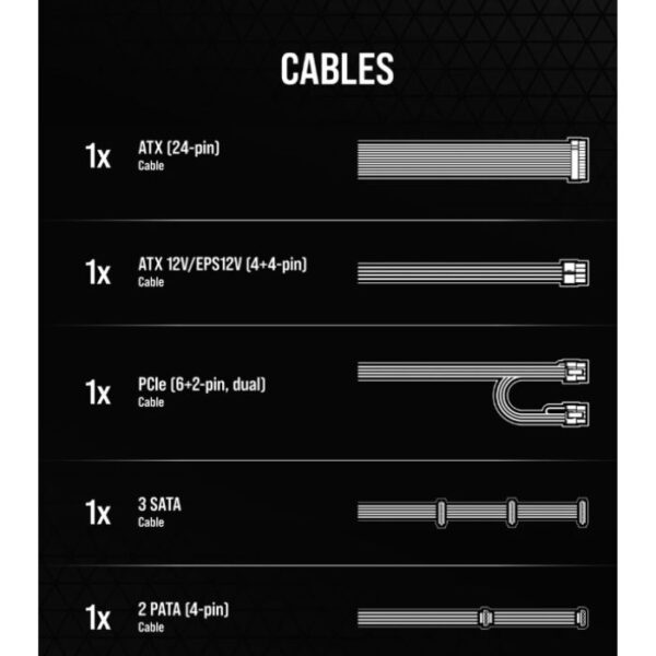 CORSAIR CX650 80 PLUS Bronze — Fuente de poder no modular - Imagen 6