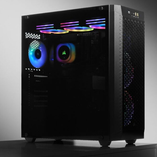 CORSAIR 480T RGB Airflow Black  — Caja ATX, 3 Fans 120mm, color negro - Imagen 2