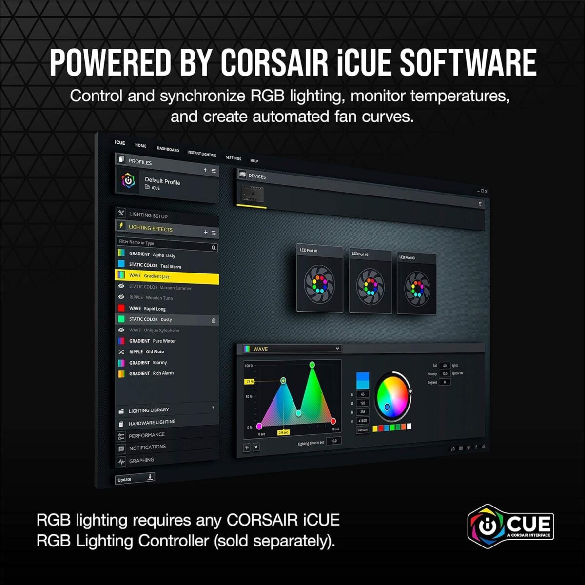 CORSAIR iCUE SP120 RGB ELITE Performance — Ventilador PWM de 120 mm, requiere controlador - Imagen 3