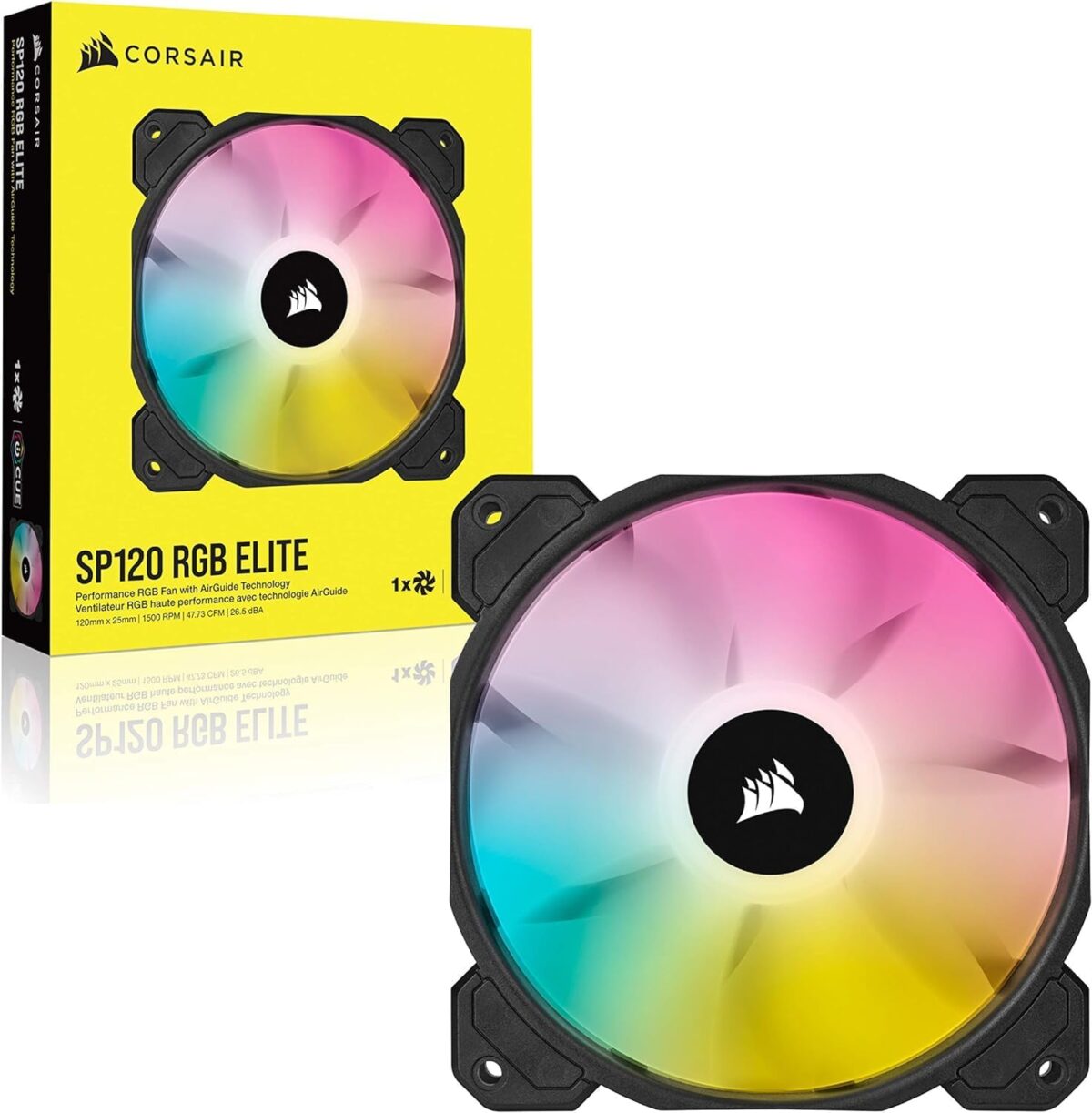 CORSAIR iCUE SP120 RGB ELITE Performance — Ventilador PWM de 120 mm, requiere controlador - Imagen 7