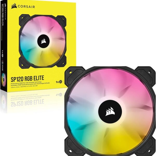 CORSAIR iCUE SP120 RGB ELITE Performance — Ventilador PWM de 120 mm, requiere controlador - Imagen 7