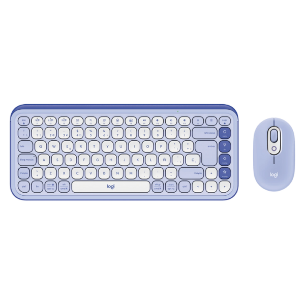 Logitech Pop Icon Combo Lila y Blanco