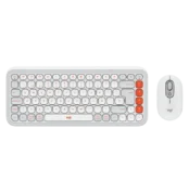 Logitech Pop Icon Combo Blanco y Naranja