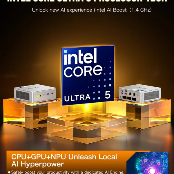 GMKtec NucBox K9 Mini PC — Intel Ultra 5 125H | 16GB | 512GB SSD | W11 Pro - Imagen 4