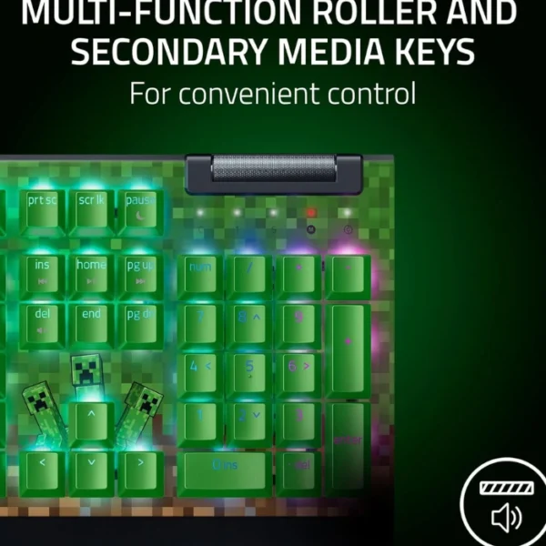 Razer BlackWidow V4 X Minecraft Edition — Teclado mecánico, 6 Macro Keys, cableado, green switch - Imagen 5