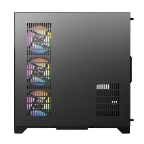 XYZ Neutron Black Dual Chamber Case — Caja ATX, 4 Fans 120mm RGB, pantalla LCD 8.8", negro - Imagen 5