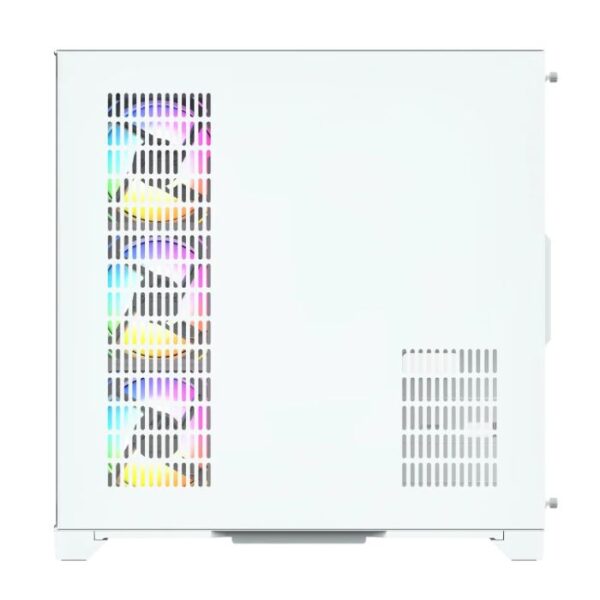 XYZ Neutron White Dual Chamber Case — Caja ATX, 4 Fans 120mm RGB, pantalla LCD 8.8", blanco - Imagen 5