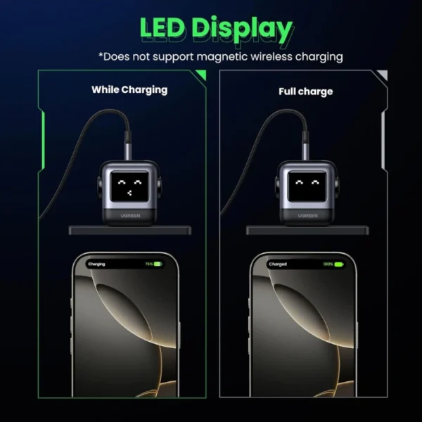 UGREEN Uno 30W Black — Cargador de carga rápida GaN, 1 puerto USB-C, negro - Imagen 5