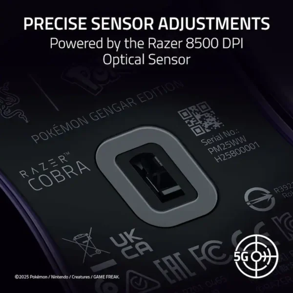 Razer Cobra Gengar Edition — Mouse alámbrico, 8500 DPI, Chroma RGB - Imagen 5