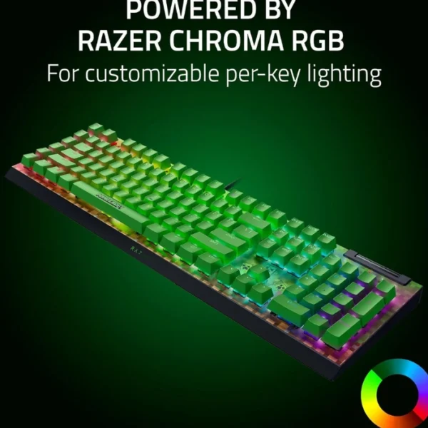 Razer BlackWidow V4 X Minecraft Edition — Teclado mecánico, 6 Macro Keys, cableado, green switch - Imagen 2