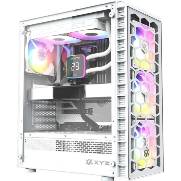 XYZ Airone 300 Glass White  — Caja ATX, 6 Fans ARGB, controlador, blanco - Imagen 6