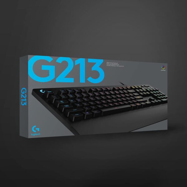 Logitech G213 Prodigy RGB — Teclado Membrana, con cable, inglés - Imagen 6