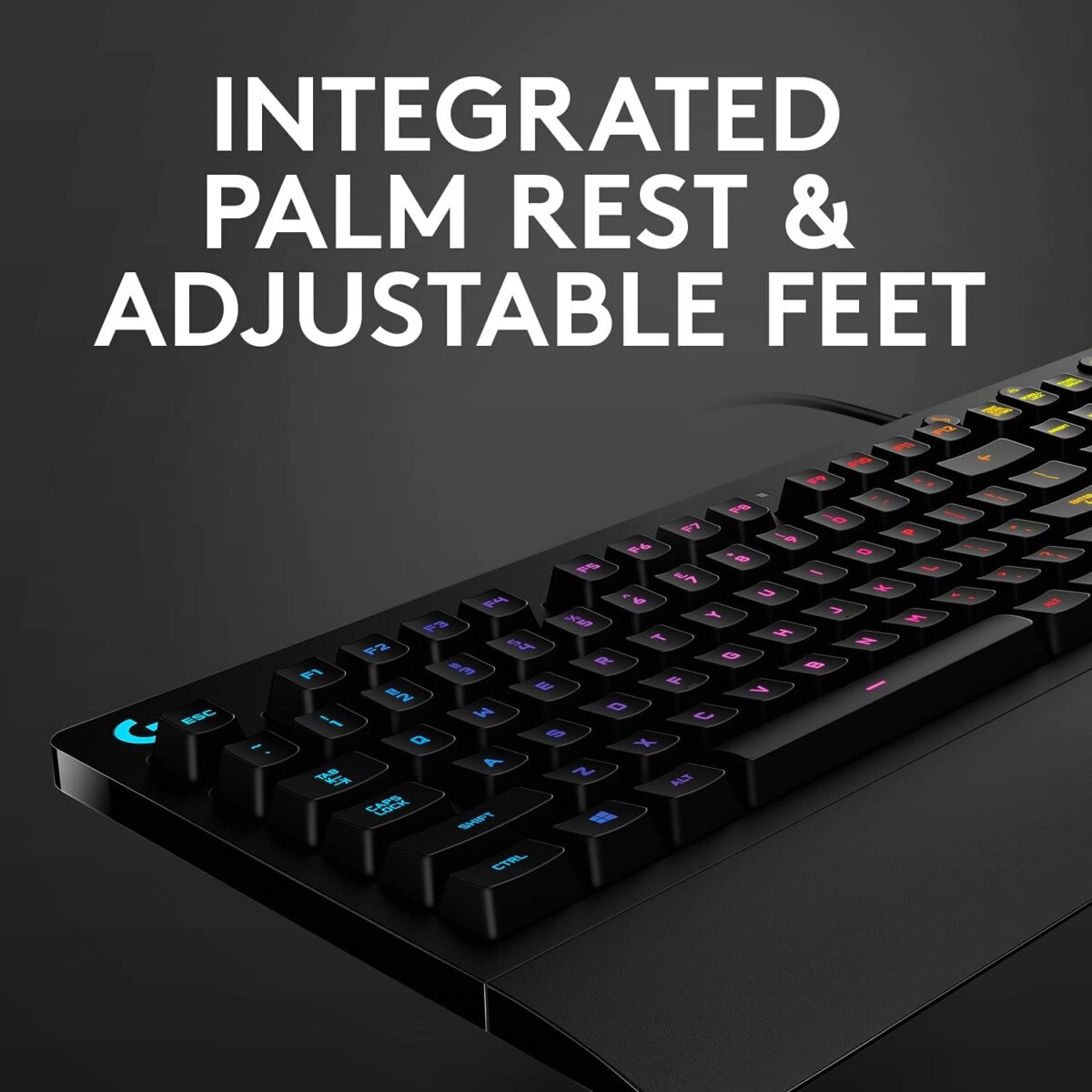 61JnwG+5d5L._AC_SL1500_ Logitech G213 Prodigy RGB — Teclado Membrana, con cable, inglés - Imagen 3
