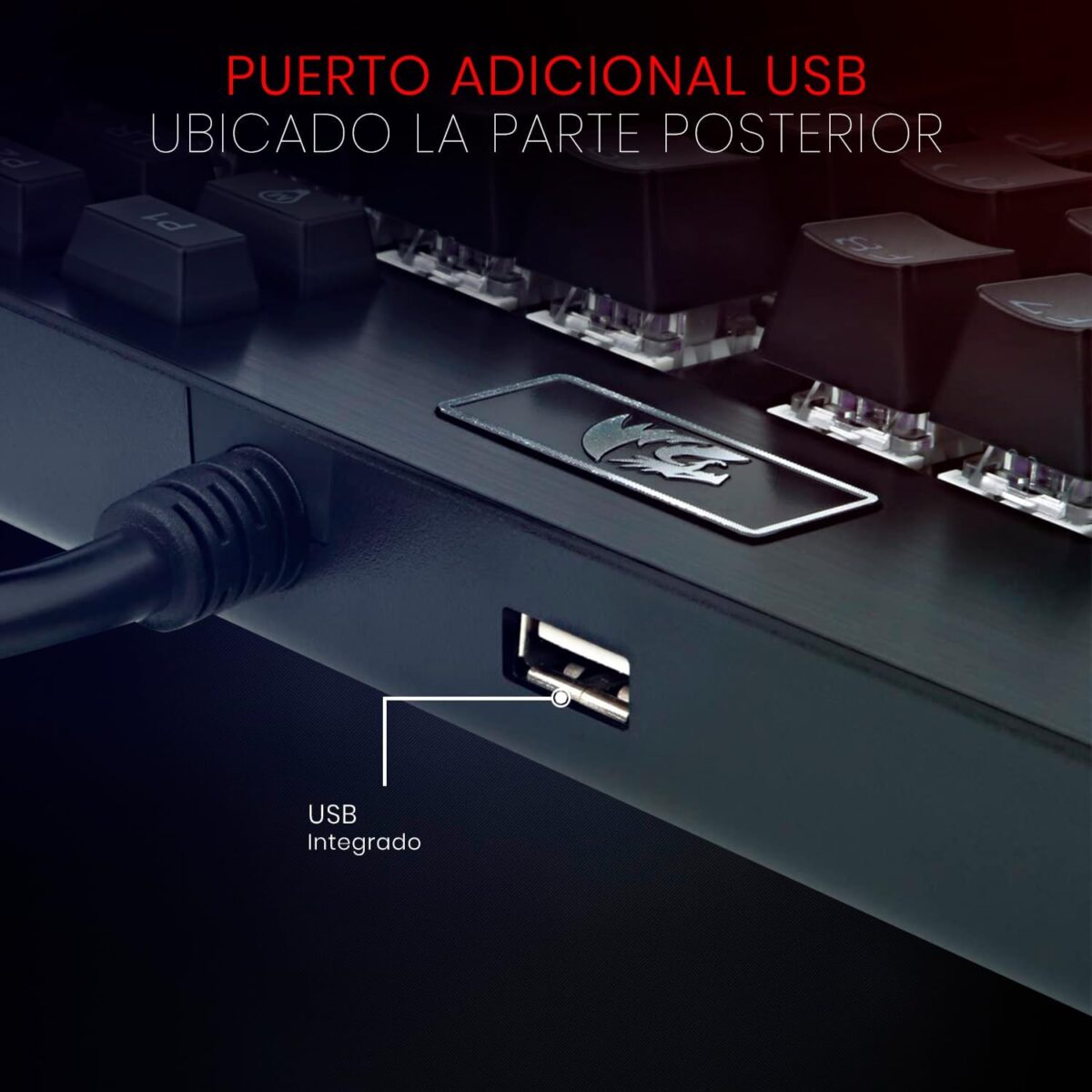 61bMFy3BP8L._AC_SL1500_ Redragon Yama K550 Black — Teclado mecánico, con cable, RGB, USB, español - Imagen 5