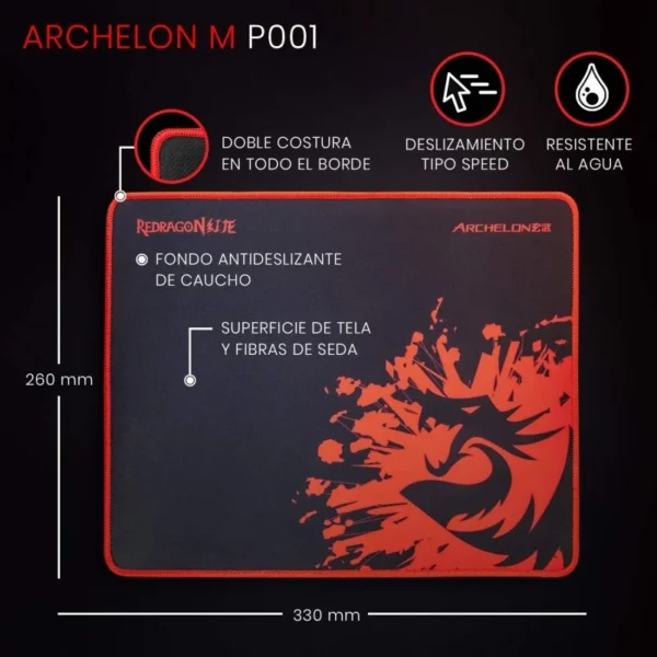 Redragon S101-BA — Combo Teclado membrana, mouse y headset con cable, mousepad, RGB, Español - Imagen 7