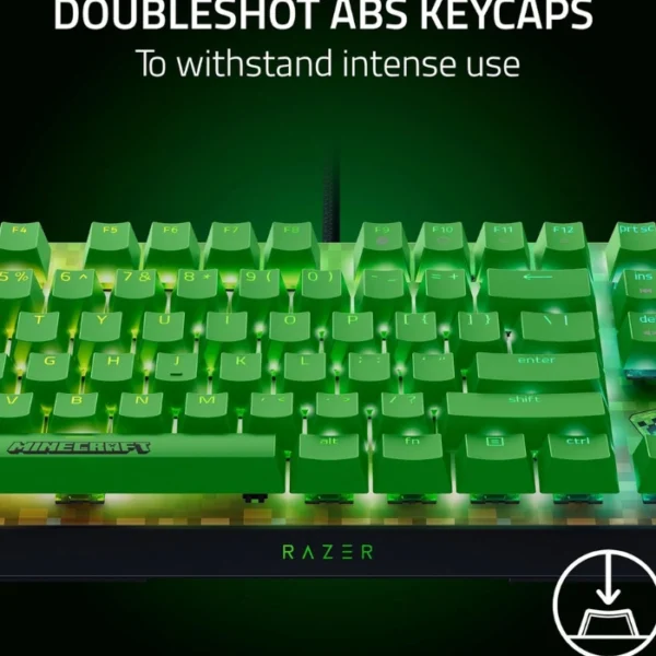 Razer BlackWidow V4 X Minecraft Edition — Teclado mecánico, 6 Macro Keys, cableado, green switch - Imagen 7