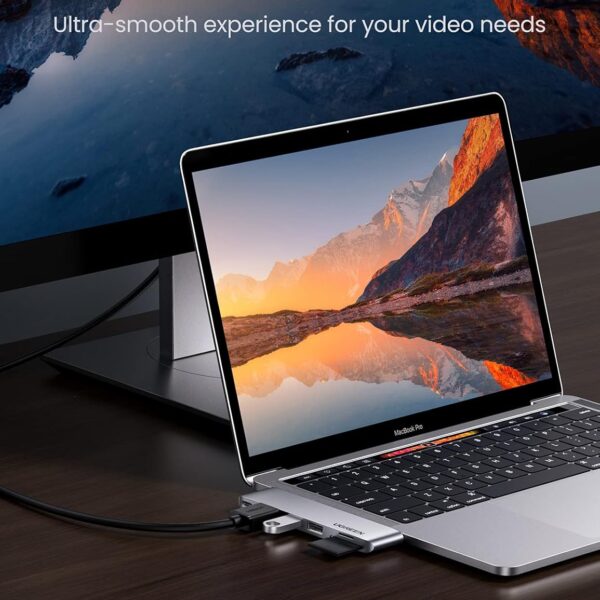 UGREEN CM380 — Hub Multifuncional USB-C, 2 puertos USB 3.0, 1 puerto HDMI RTO para tarjetas SD/TF, para MacBook Pro y MacBook Air, plateado | 80856 - Imagen 6