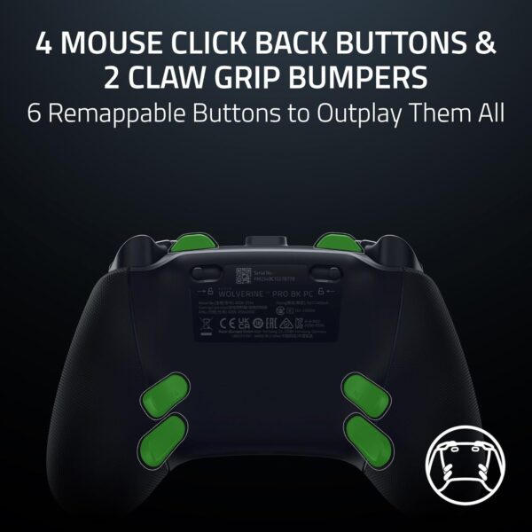 Razer Wolverine V3 Pro 8K PC — Control inalámbrico, 8000 Hz Polling Rate, TMR Thumbsticks w/Swappable Caps - Imagen 7