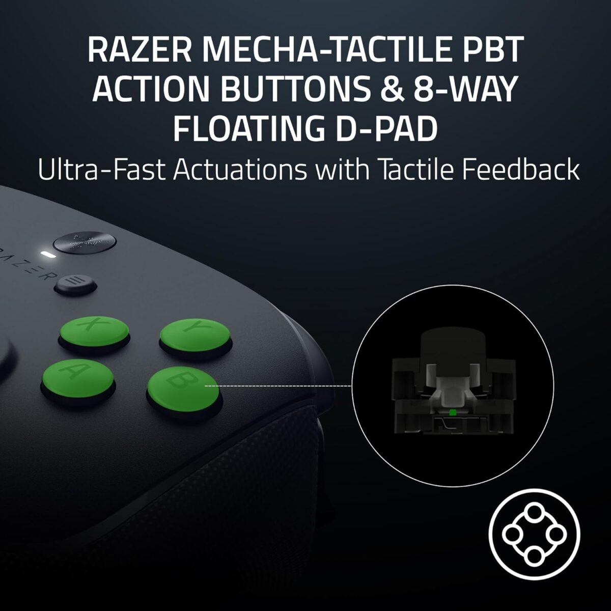Razer Wolverine V3 Pro 8K PC — Control inalámbrico, 8000 Hz Polling Rate, TMR Thumbsticks w/Swappable Caps - Imagen 5