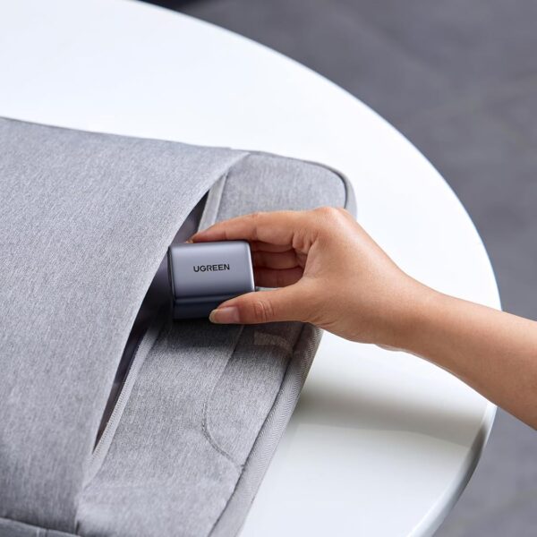 UGREEN Nexode S 35W X507 —  Cargador de pared, 1 puerto USB-A, 1 puerto USB-C, carga rápida, gris | 45222 - Imagen 6