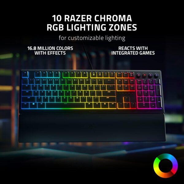 Razer Ornata V3 — Teclado mecamembrana, con cable, español - Imagen 2