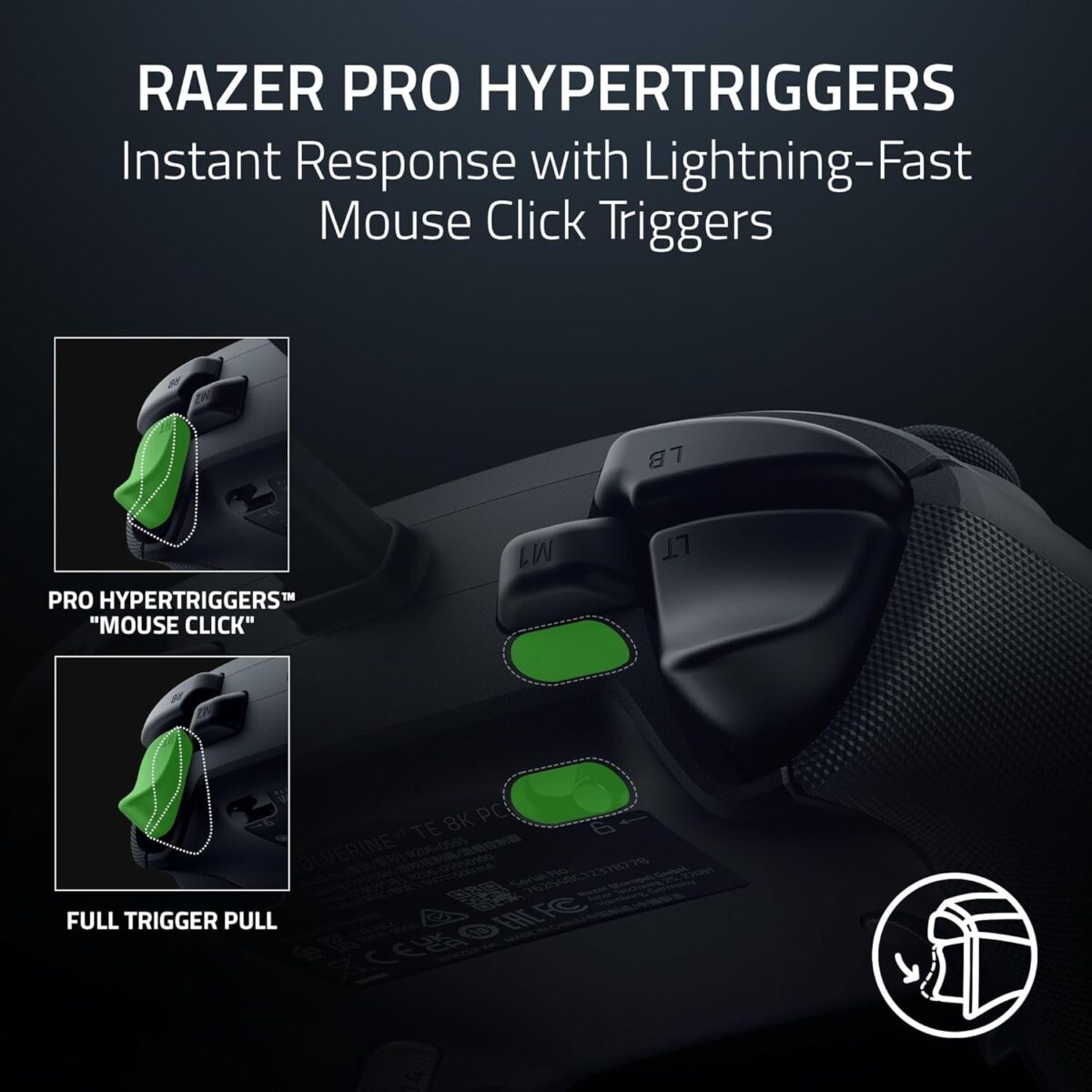 Razer Wolverine V3 Tournament Edition 8K PC — Control con cable, 8000 Hz Polling Rate, TMR Thumbsticks w/Swappable Caps - Imagen 7