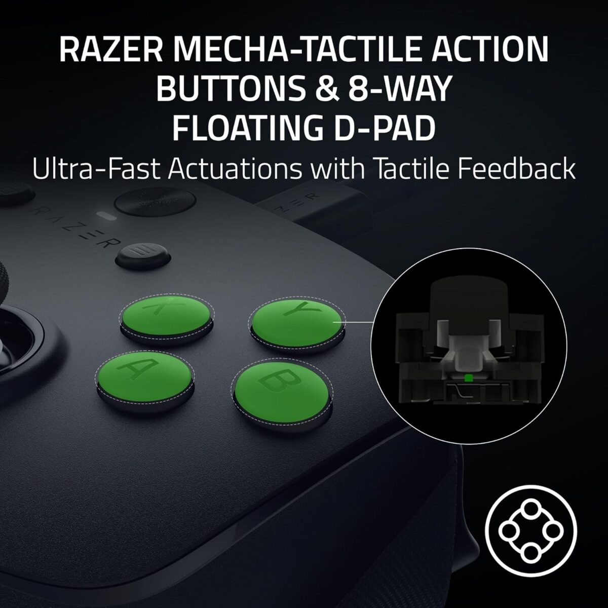 Razer Wolverine V3 Tournament Edition 8K PC — Control con cable, 8000 Hz Polling Rate, TMR Thumbsticks w/Swappable Caps - Imagen 6