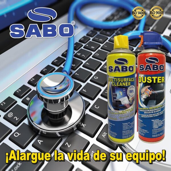 SABO Multisurface Cleaner — Espuma limpiadora, 590 ml - Imagen 3