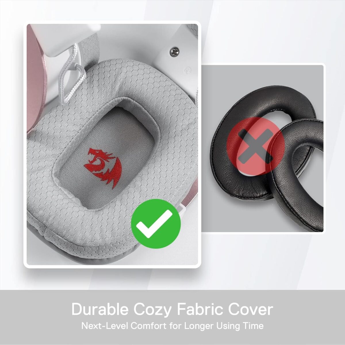 Redragon Zeus-X RGB White — Audífono con cable, 7.1 virtual, color blanco - Imagen 8