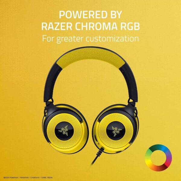 Razer Kraken V4 X Pokemon Edition — Auricular alámbrico, multiplataforma - Imagen 3