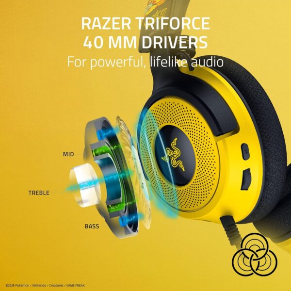 Razer Kraken V4 X Pokemon Edition — Auricular alámbrico, multiplataforma - Imagen 8