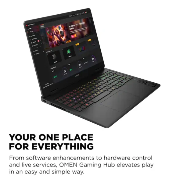 HP OMEN 16 — Laptop Gaming Intel Ultra 7 255H AI | 16GB | RTX 5060 8GB | SSD 1TB | W11H | 16" 2K IPS 144Hz - Imagen 6