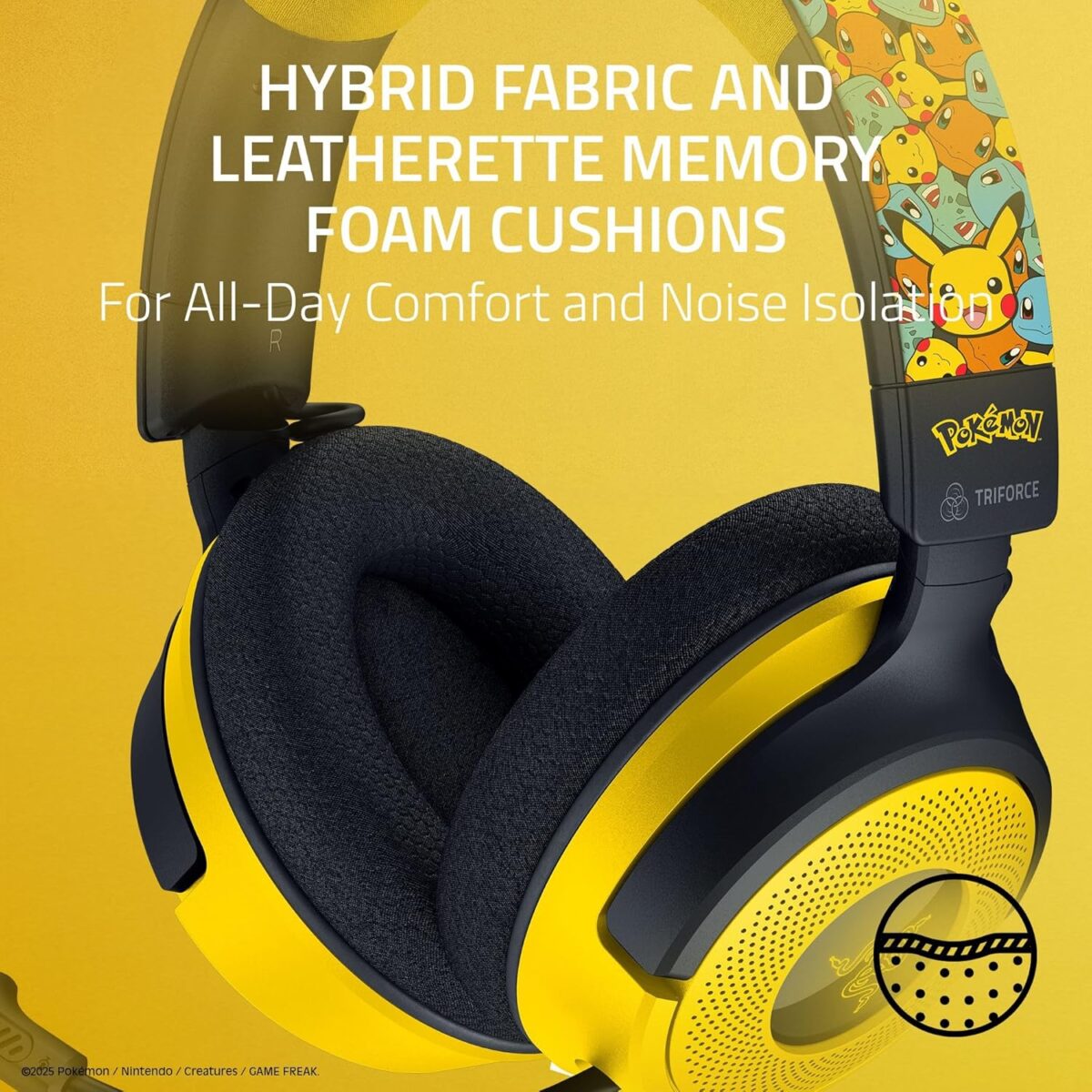 Razer Kraken V4 X Pokemon Edition — Auricular alámbrico, multiplataforma - Imagen 5