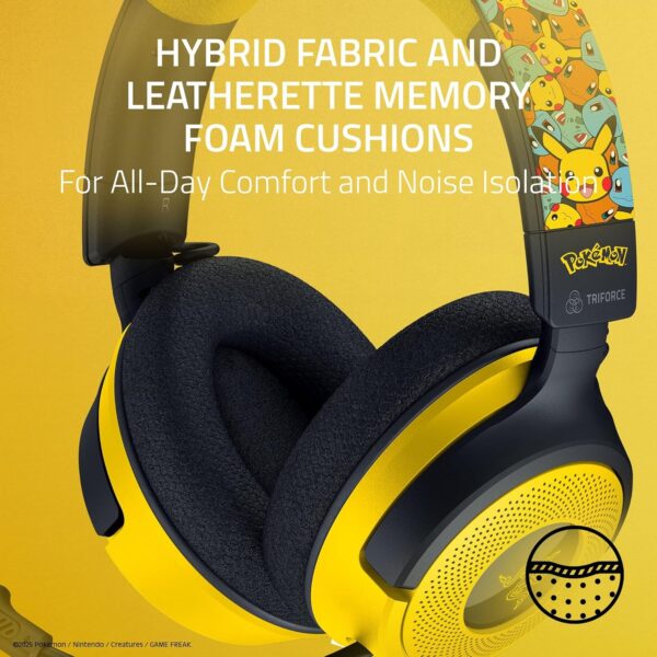 Razer Kraken V4 X Pokemon Edition — Auricular alámbrico, multiplataforma - Imagen 5