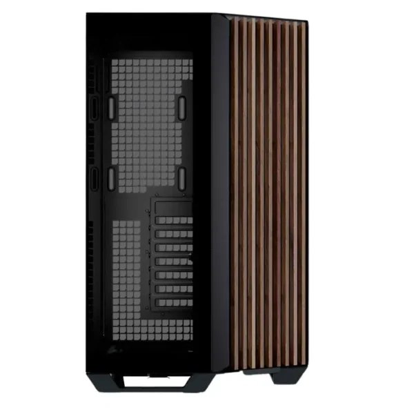 APNX V1 Black Wood — Caja ATX, sin fans, negro/madera | V1-W-BK-V1 - Imagen 3