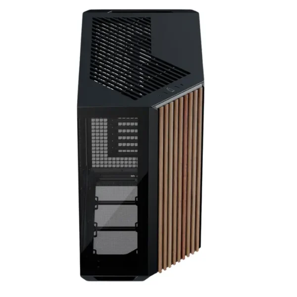 APNX V1 Black Wood — Caja ATX, sin fans, negro/madera | V1-W-BK-V1 - Imagen 4