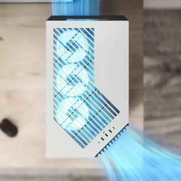 APNX V1 White Wood — Caja ATX, sin fans, blanco/madera | V1-W-WT-V1 - Imagen 2