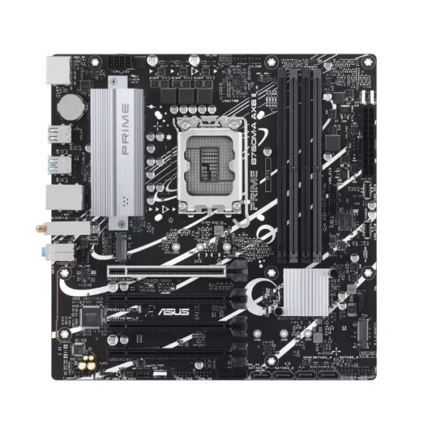 ASUS Prime B760M-A AX6 II — MicroATX, LGA1700, DDR5, 4 slots - Imagen 2