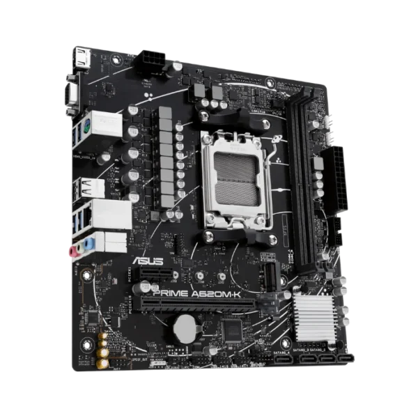 ASUS Prime A620M-K — MicroATX, AM5, DDR5, 2 slots - Imagen 2