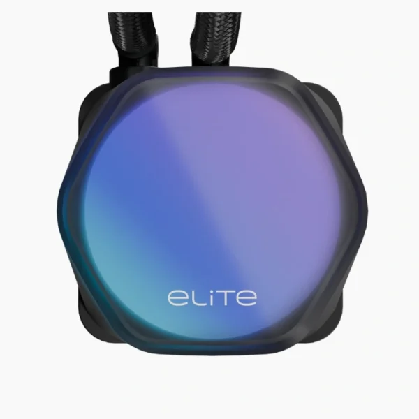 Cooler Master 240 Elite Liquid ARGB — Enfriamiento Líquido AiO 240mm, socket LGA1851/1700/1200/115x-AM5/AM4, negro - Imagen 3