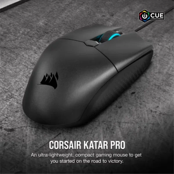 CORSAIR Katar Pro — Mouse alámbrico, FPS/MOBA, 6 botones, 12,400 DPI - Imagen 7