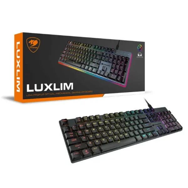 Cougar Luxlim — Teclado mecánico perfil bajo, con cable, RGB Underglow - Imagen 3