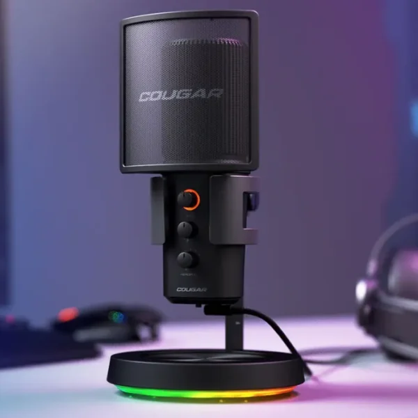 Cougar Screamer-X — Micrófono USB, Soporte RGB - Imagen 2