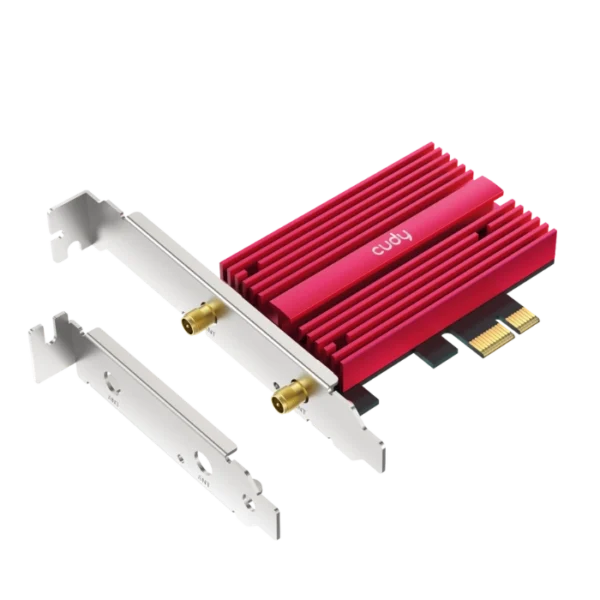 Cudy WE4000 — Adaptador PCIe, Triple Dual, AX5400, Wi-Fi 6, Bluetooth 5.3 - Imagen 3