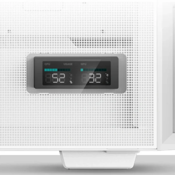 DeepCool CH560 Digital WH — Caja ATX, Vidrio templado en lateral, 3 Fans ARGB 140mm, pantalla digital, Blanco | R-CH560-WHAPE4D-G1 - Imagen 2