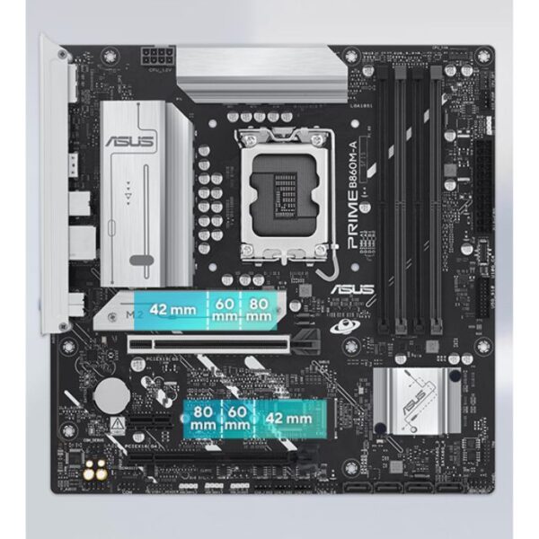 ASUS Prime B860M-A —  MicroATX, LGA 1851, DDR5, 4 slots | 90MB1K00-M0EAY0 - Imagen 5