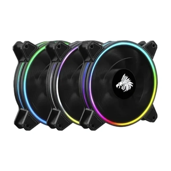 Eagle Warrior Hurricane X 3 — Kit de 3 Fans 120mm, 1000 RPM, incluye Hub