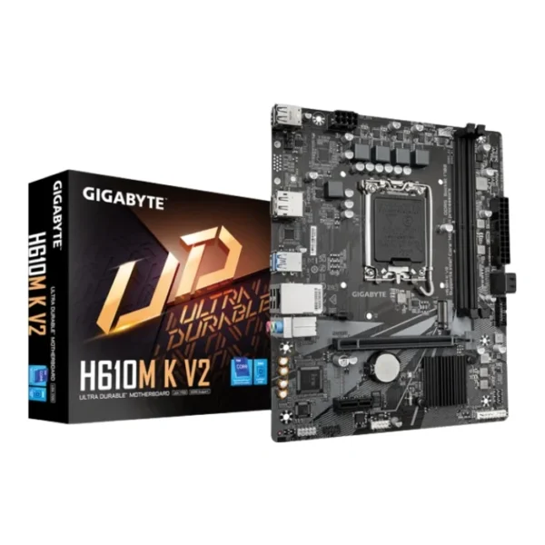 Gigabyte H610M K V2 — MicroATX, LGA1700, 2 x DDR5