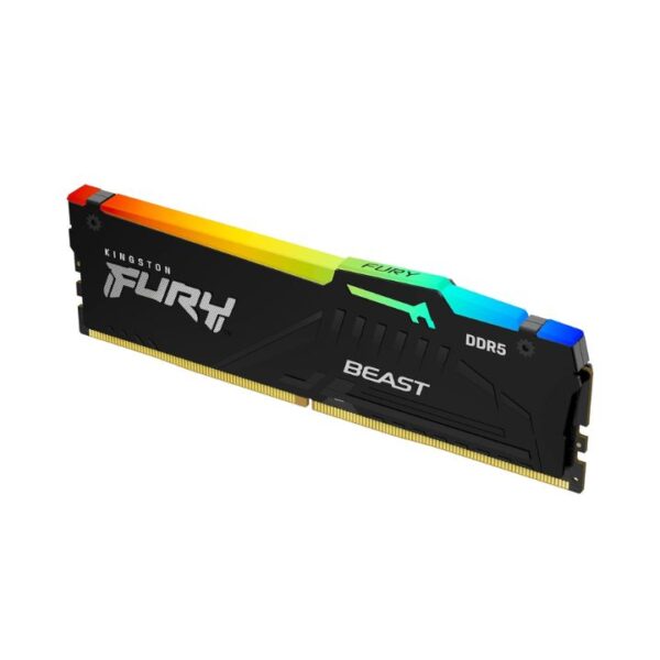 Kingston Fury Beast RGB 16GB DDR5 5600Mhz — Memoria RAM para PC, DIMM - Imagen 2