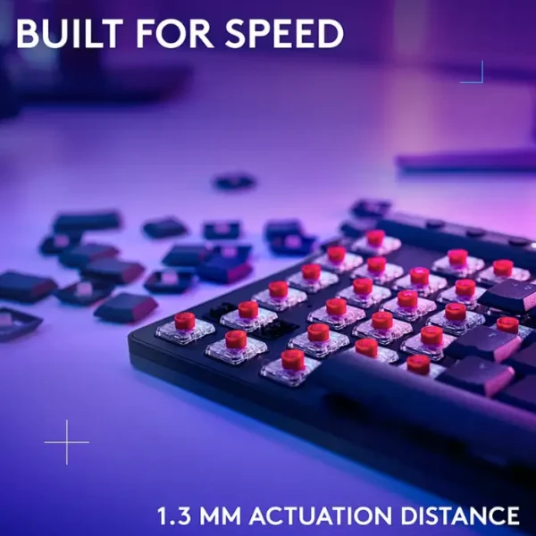 Logitech G515 LIGHTSPEED TKL Black — Teclado mecánico, inalámbrico, táctil, inglés - Imagen 3